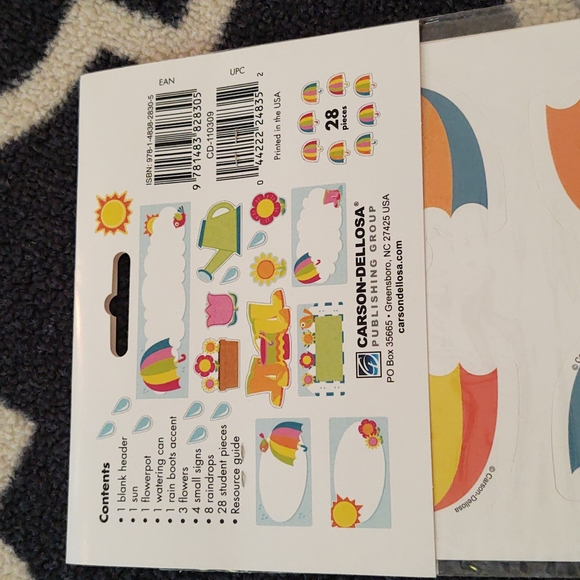 Carson Dellosa Spring Mini Bulletin Board Set and Stickers - NWT - Picture 9 of 9